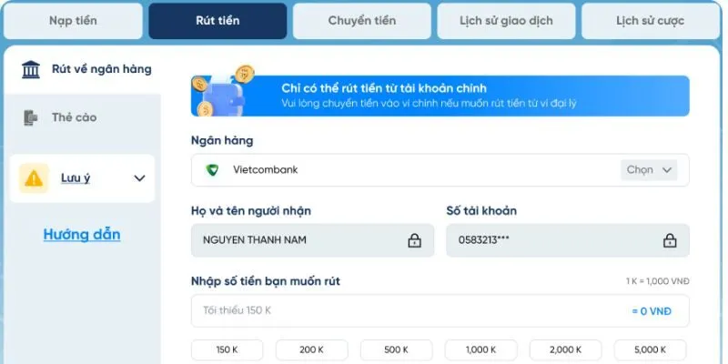 Những câu hỏi thường gặp khi nạp rút tiền